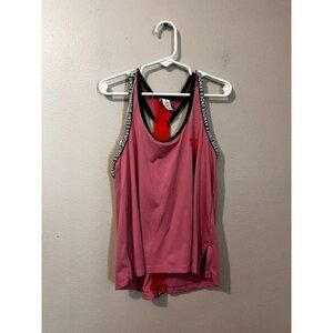 Girl's Under Armour Pink High Low Heat Gear Tank Size S [EXCELLENT]